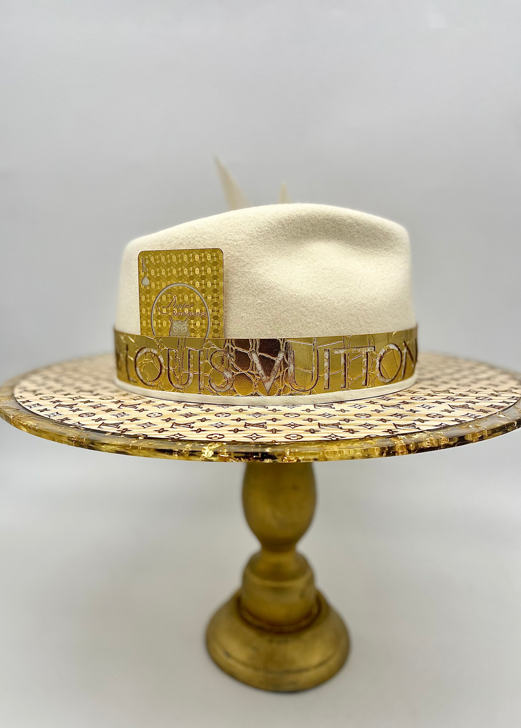LV Wood Brim Cream Gold – The Dapper Renaissance