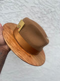 XXL 7 3/4 - 8 Cherry Wood Fedora