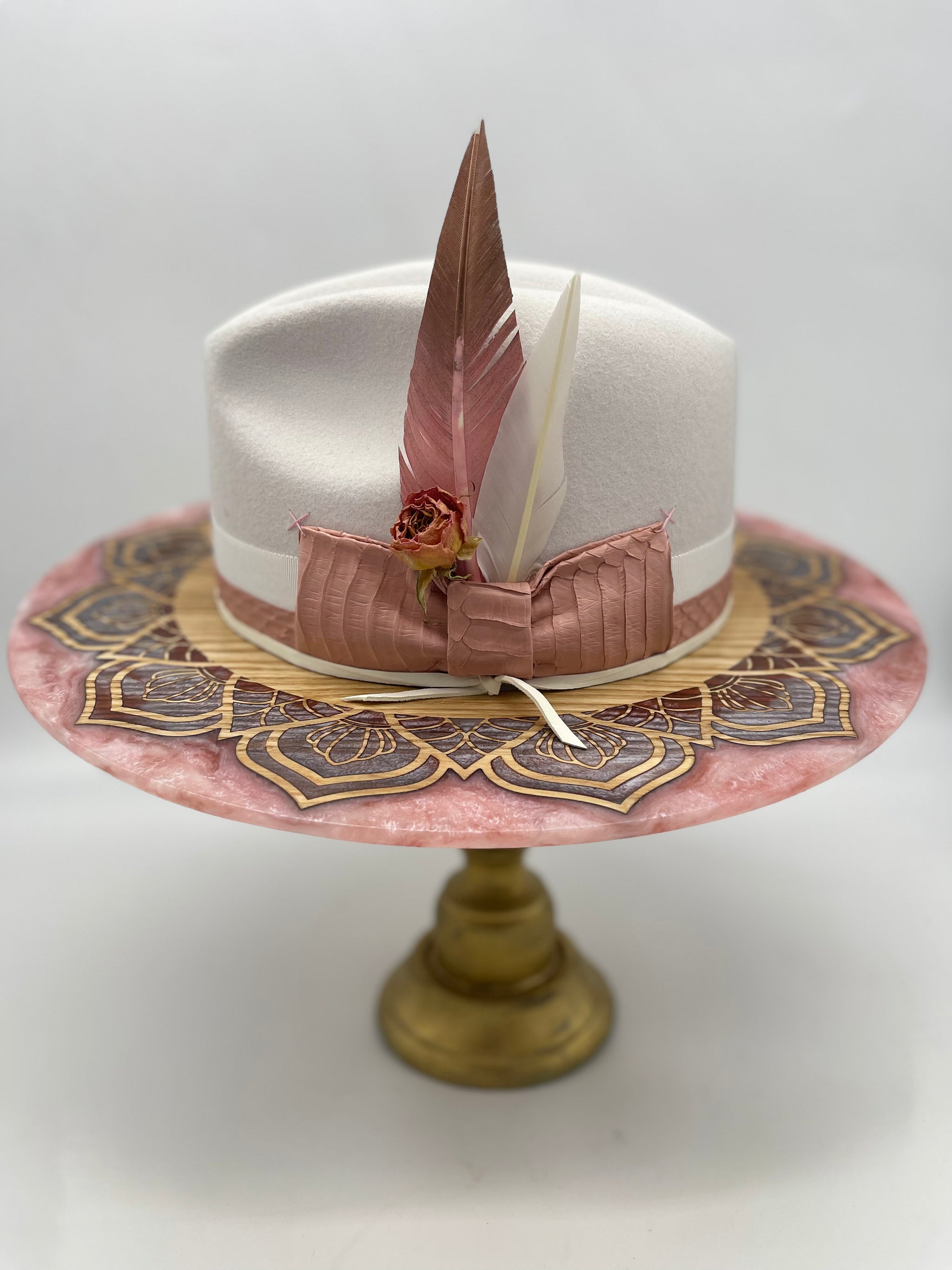 MANDALA WOOD BRIM FEDORA – The Dapper Renaissance
